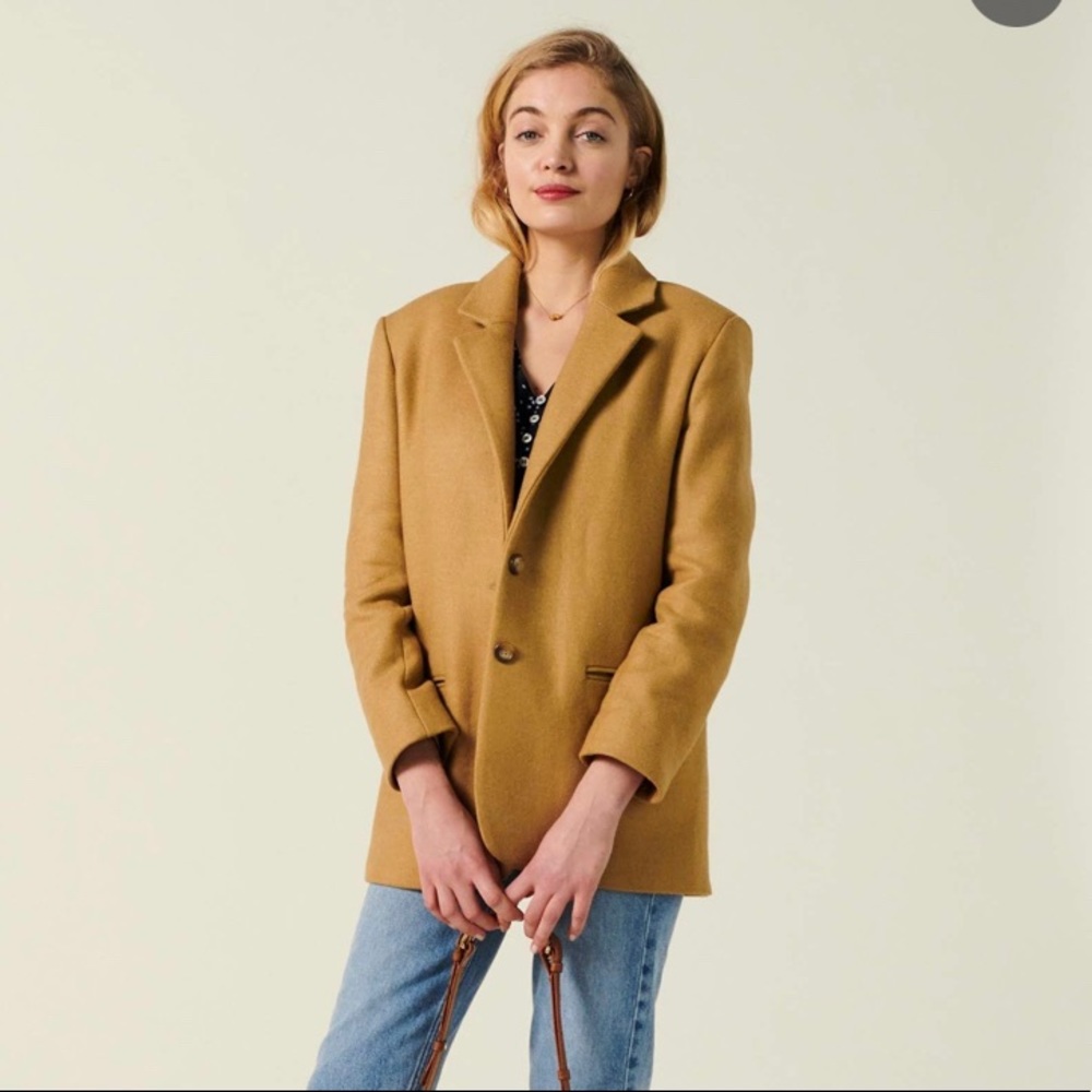 NWT Rouje Jacques Blazer Jacket in camel size 34